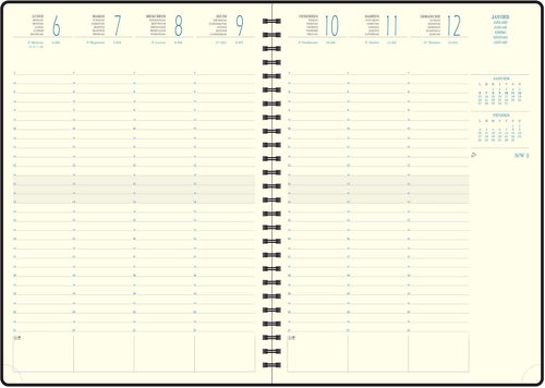 Exacompta EUROTIME 29 2027 Volga Grünblau - 21x29,7cm