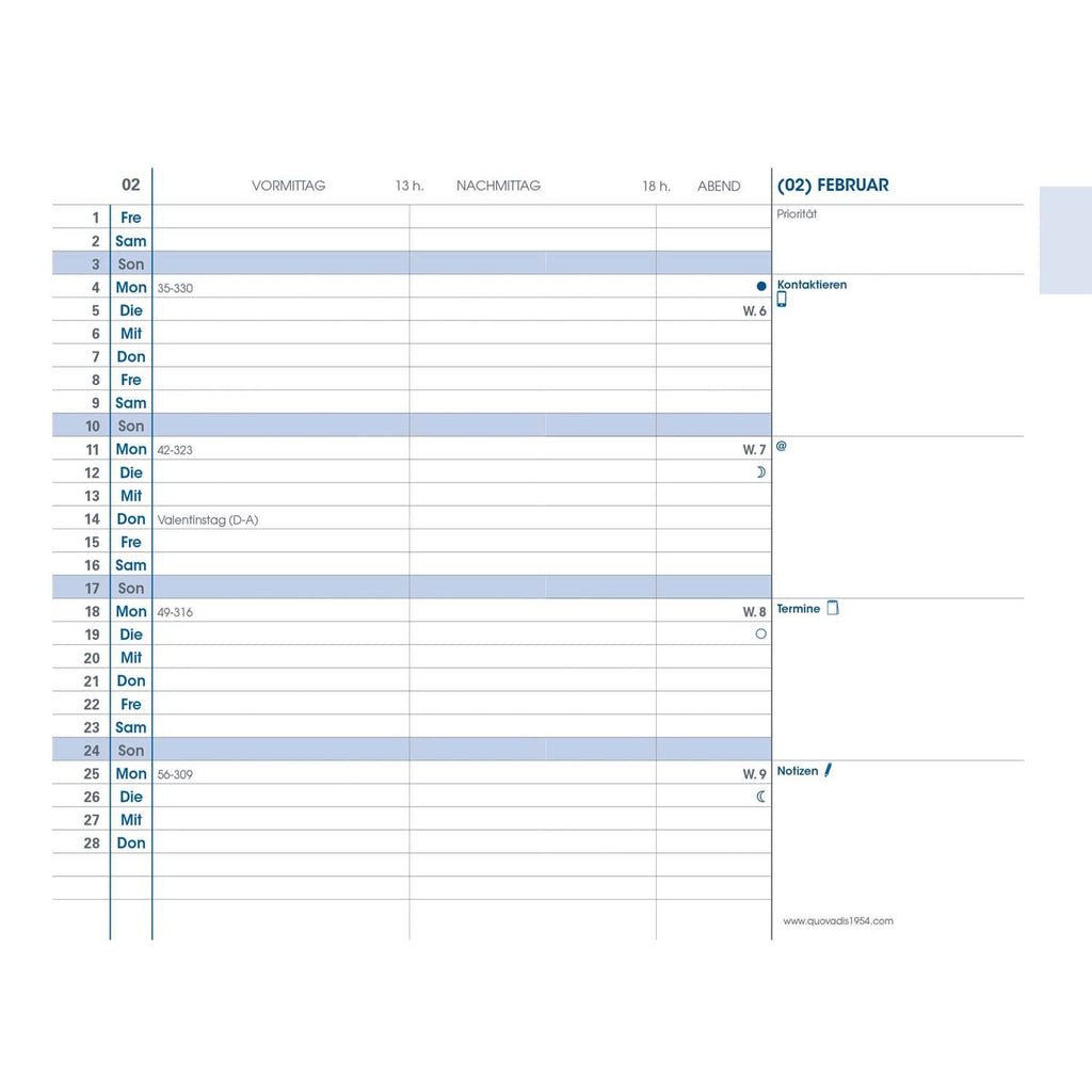 Quo Vadis PLAIN 2027 Soho Rosa - 10x15cm
