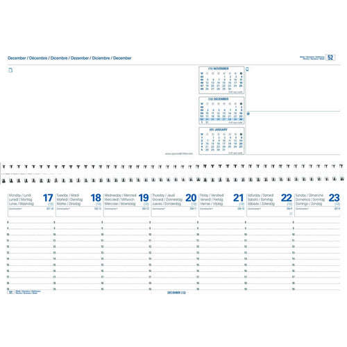 Quo Vadis AGENDASCOP 2027 Impala Schwarz - 30x10cm
