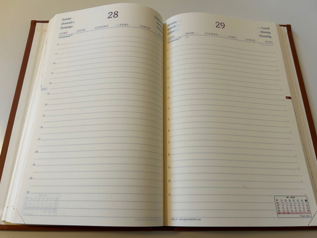 Quo Vadis DAILY 21 2027 Silk Schwarz - 13x21cm