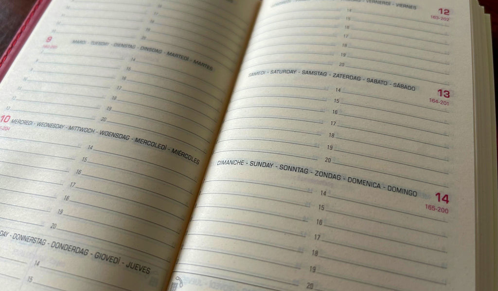 Exacompta EUROTIME 16 2027 Winner Rot - 8,5x16cm