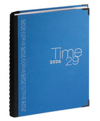 Eacompta TIME 29 A4 2027 Stoff-Einband Blau - 21x29,7cm