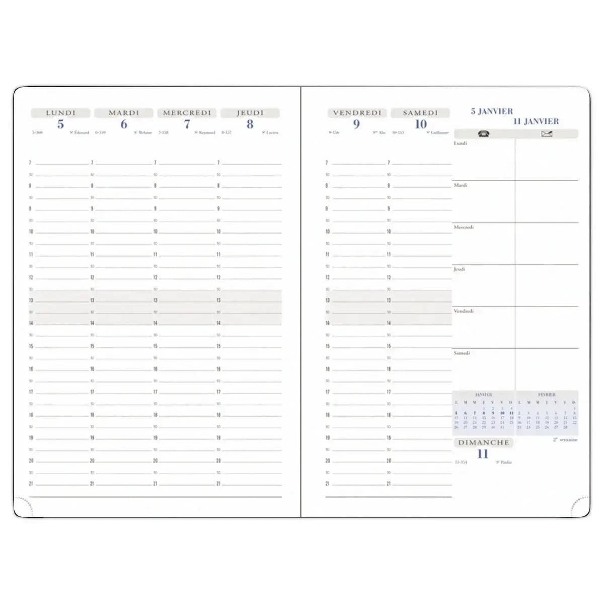 Exacompta VISUEL 2027 Kalendereinlage - 15x21cm