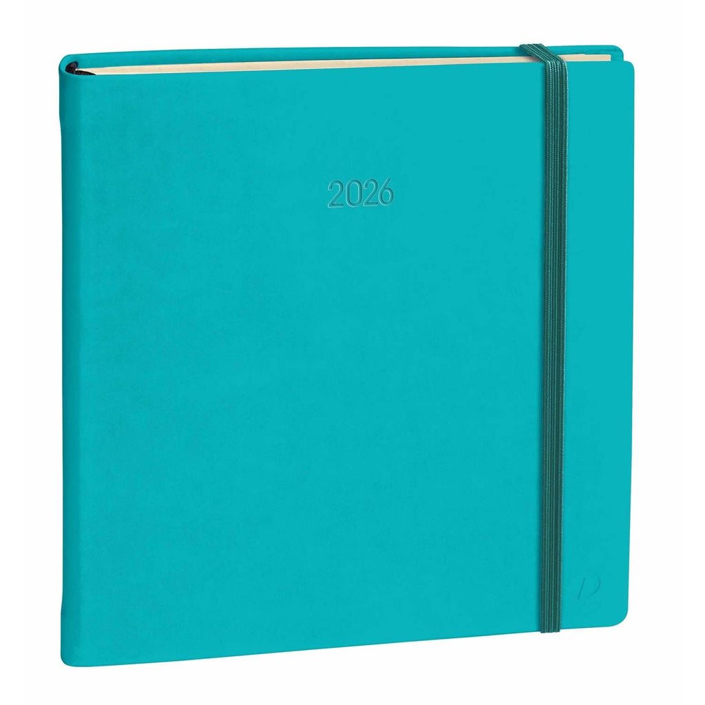 Quo Vadis EXECUTIF PRESTIGE 2027 Silk Türkis - 16x16cm