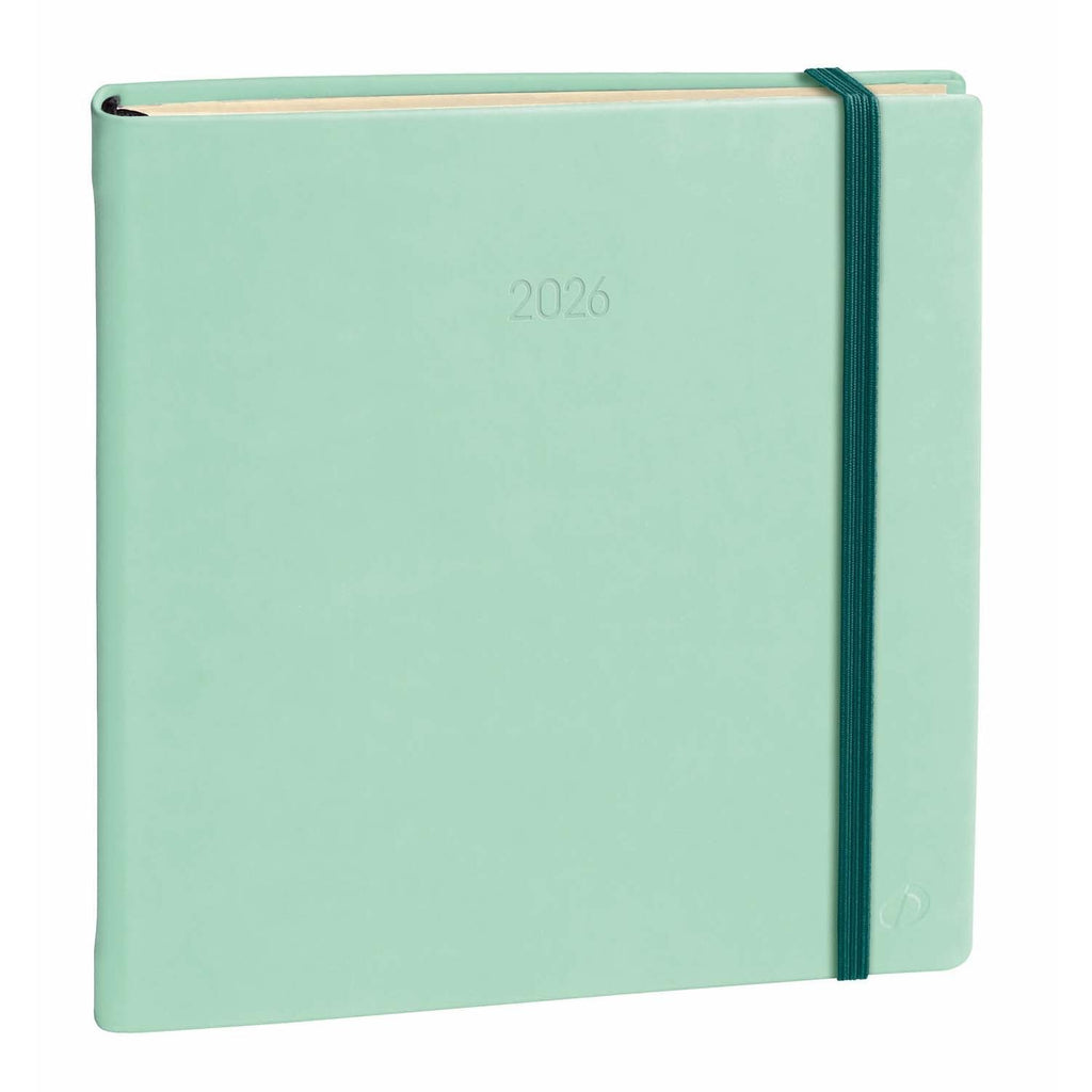 Quo Vadis EXECUTIF PRESTIGE 2027 Silk Wassergrün - 16x16cm