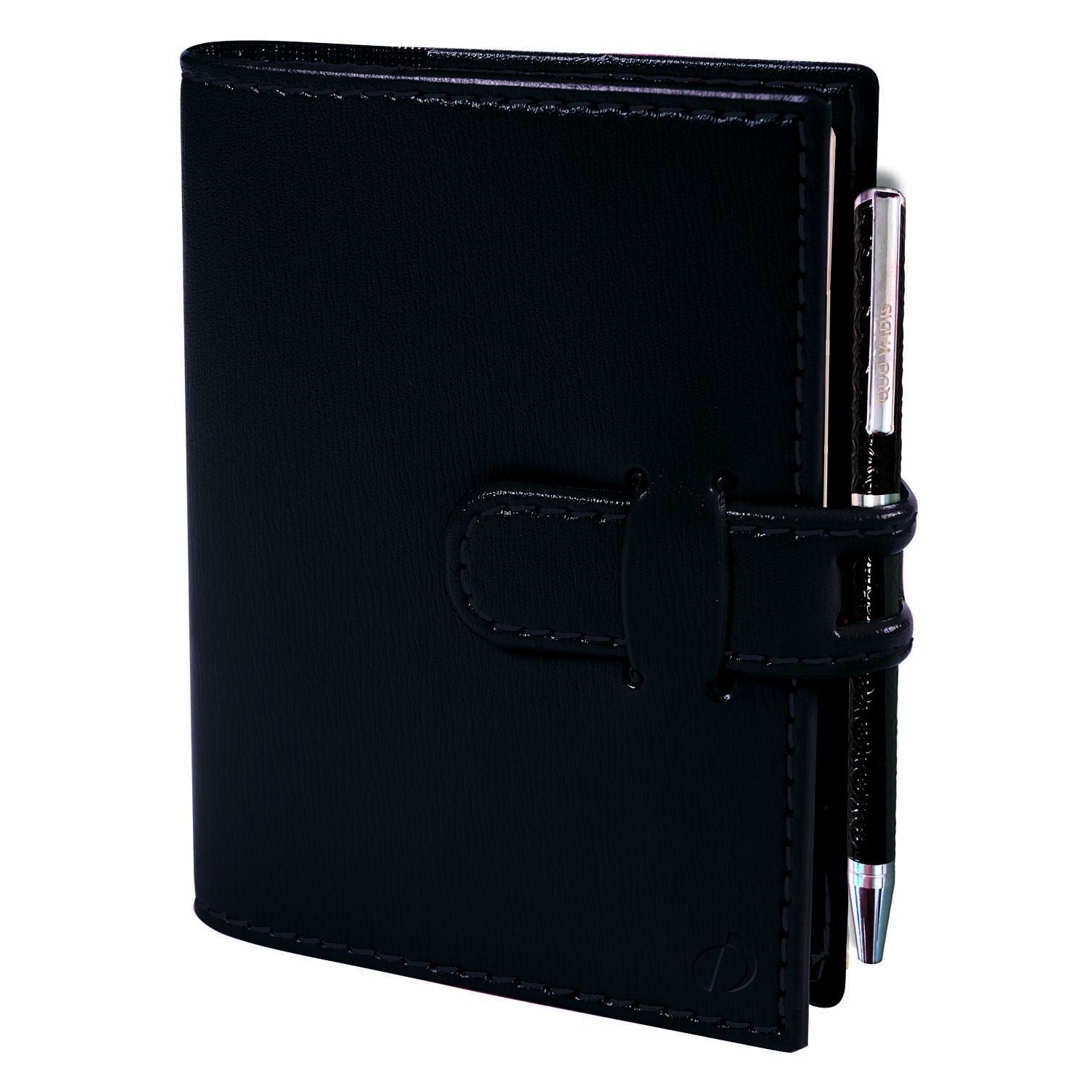 Quo Vadis MINIDAY 2027 Soho Ebenholzschwarz - 7x10cm