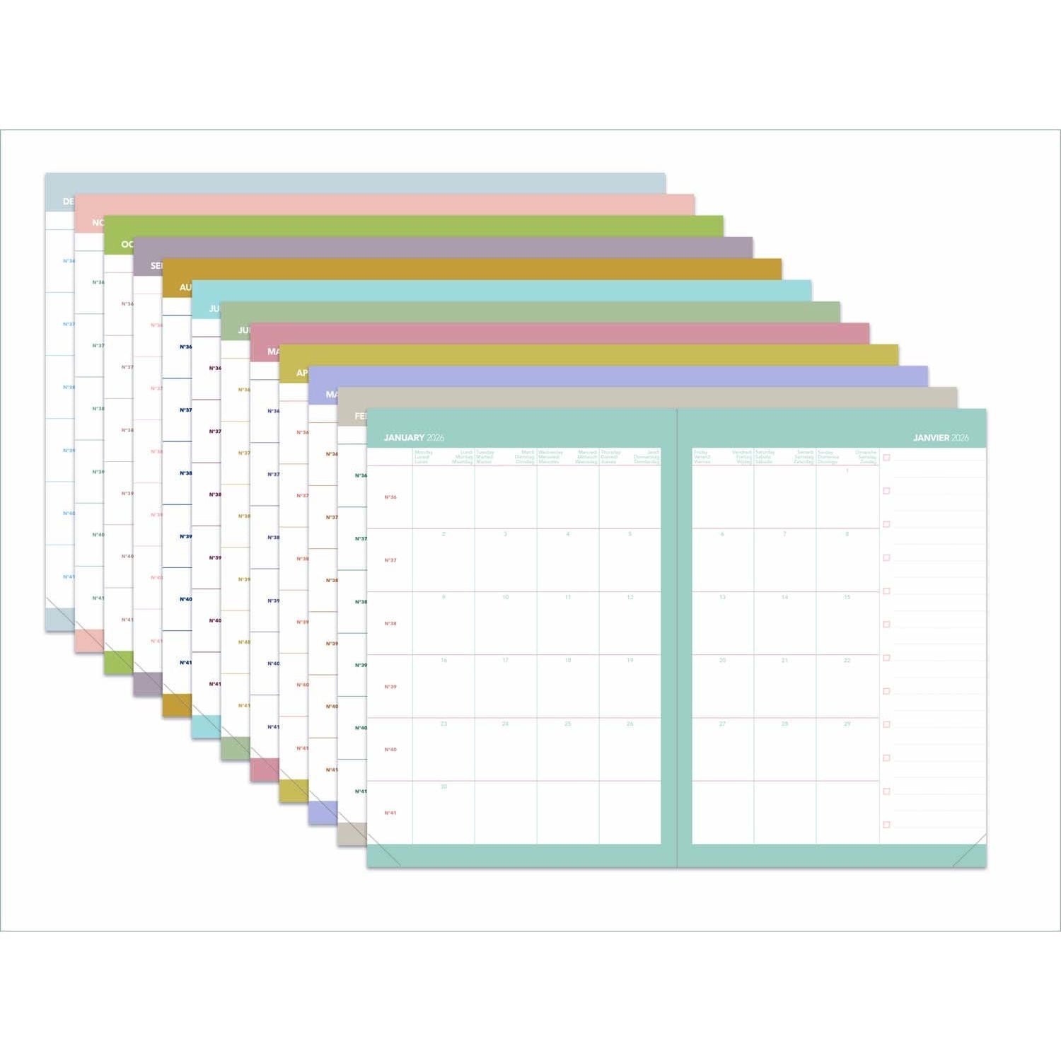Quo Vadis MINISTER COLOR 2027 Kalender-Einlage - 16x24cm